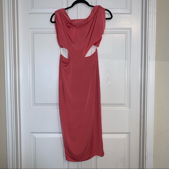 NWT JLUXLABEL Coral Love Letter Multi-Wrap Dress - Picture 6 of 12